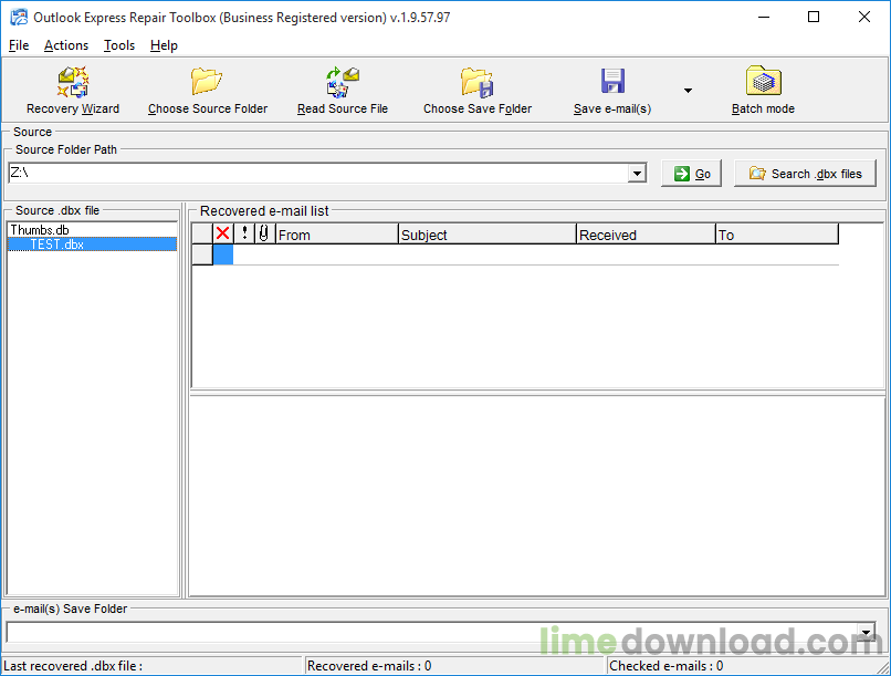 Outlook Express Repair Toolbox