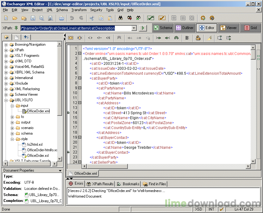 Exchanger XML Editor