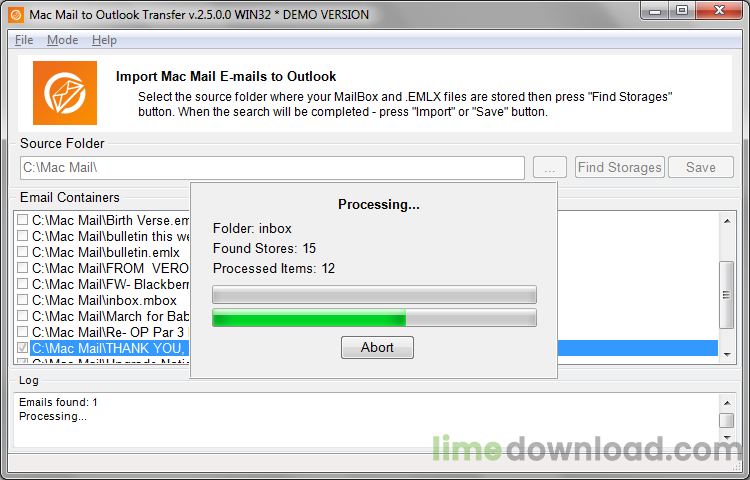 Mac Mail to Outlook Transfer