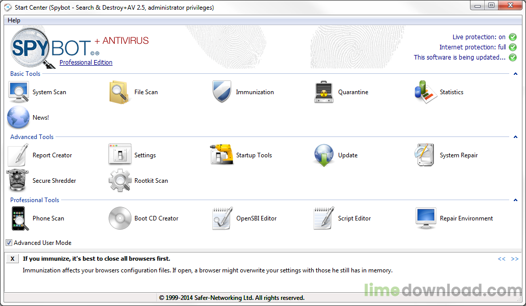 Spybot Search and Destroy