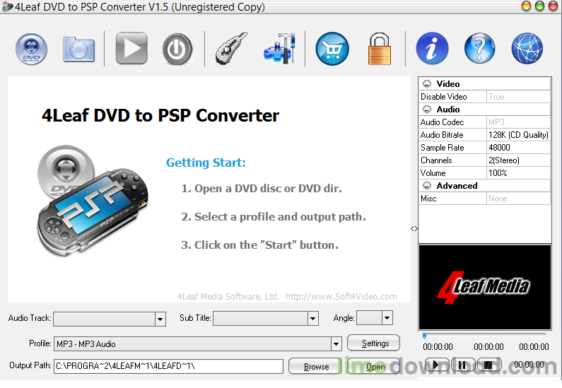 4Leaf DVD do PSP Converter