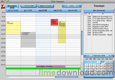 Time tracking calendar