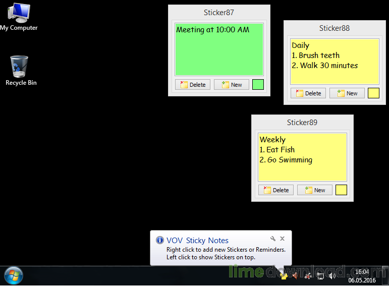 Vov Sticky Notes
