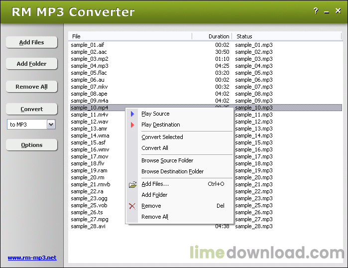 Hoo Technologies - RM MP3 Converter