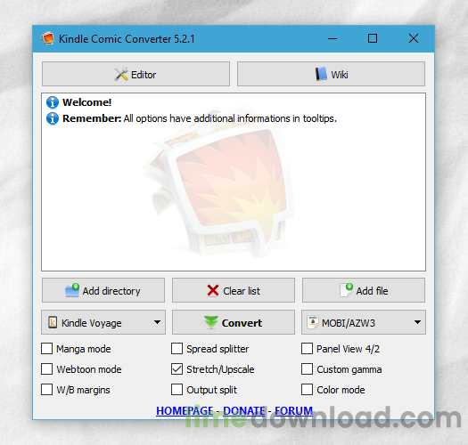 Kindle Comic Converter