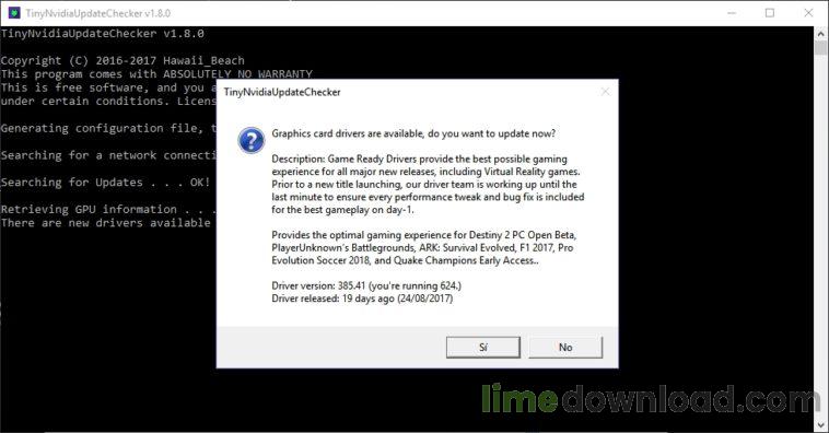 TinyNvidiaUpdateChecker