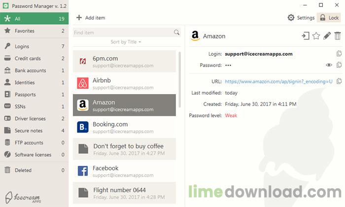 Icecream Password Manager