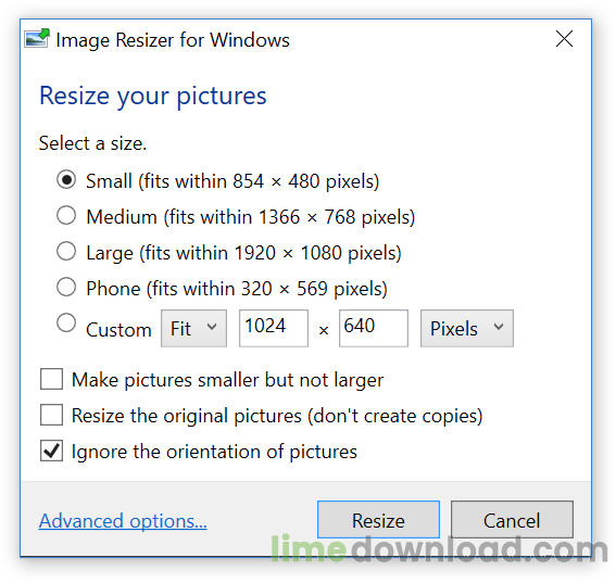 Image Resizer for Windows