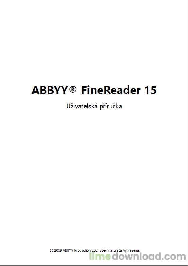 Manuál ABBYY FineReader