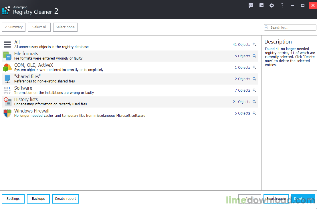 Ashampoo Registry Cleaner