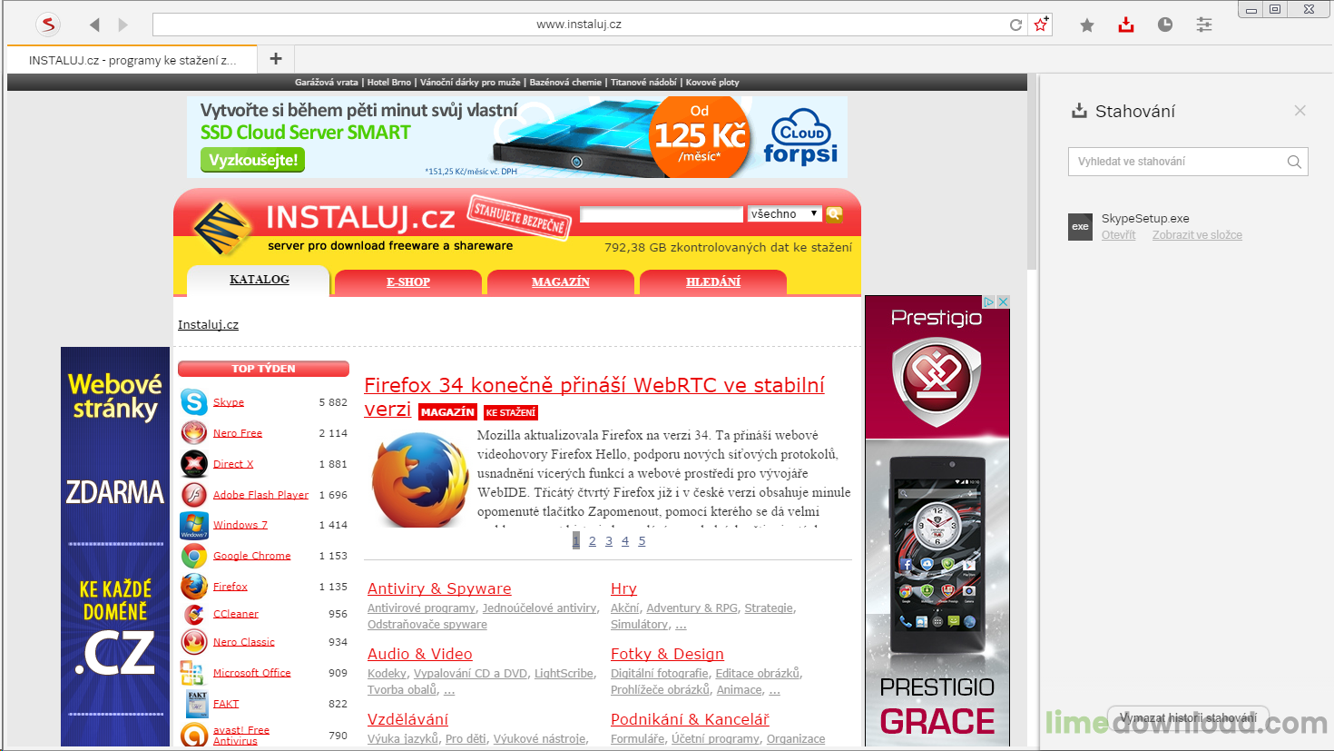 Seznam Prohlížeč pro Windows XP
