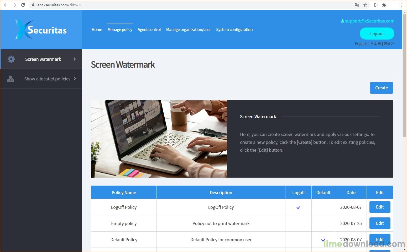 Screen Watermark For Business