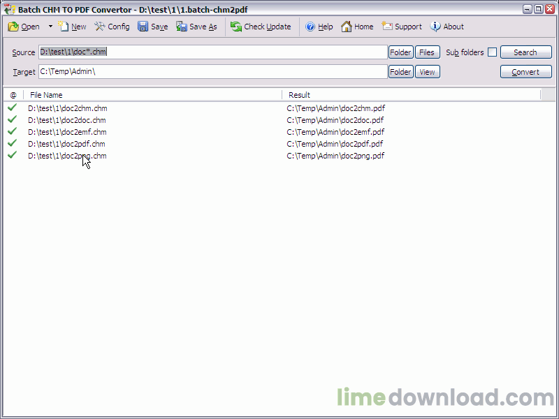 Batch CHM to PDF Converter