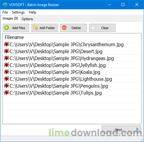 Vovsoft Batch Image Resizer