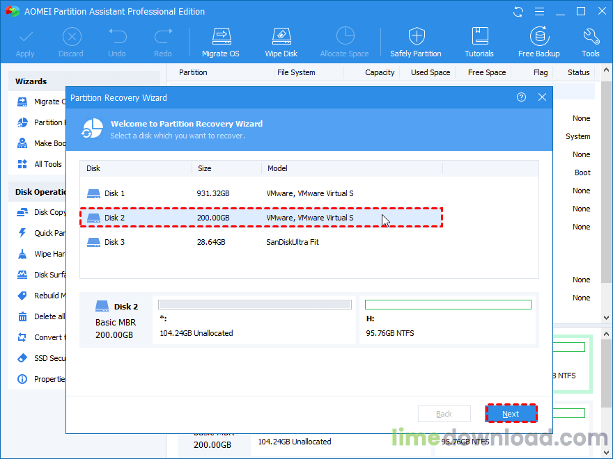 AOMEI Partition Assistant Professional