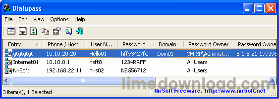 Dialupass