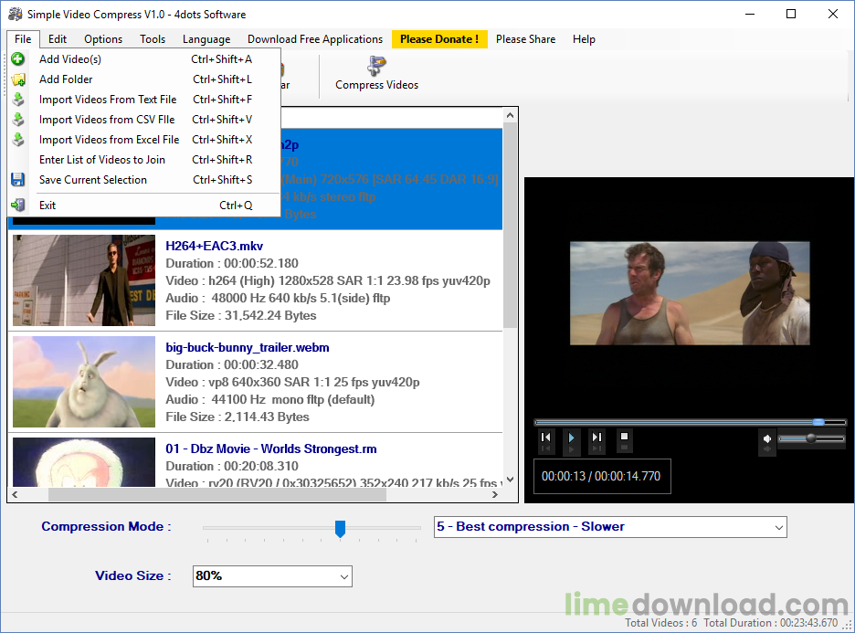 Simple Video Compressor