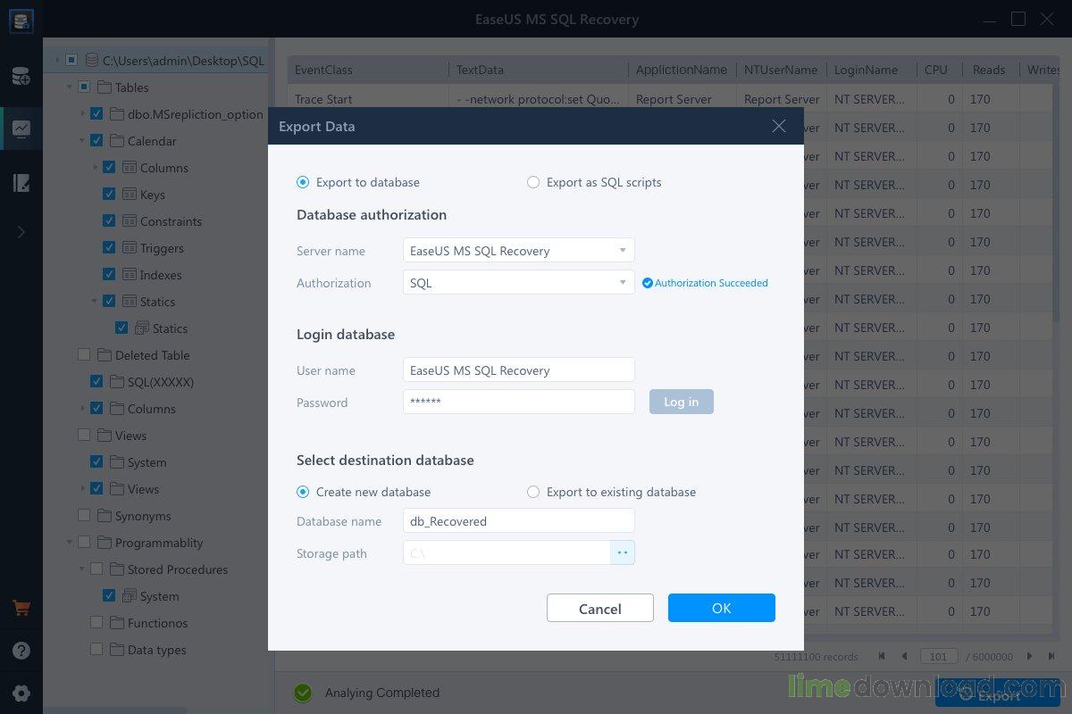 EaseUS MS SQL Recovery