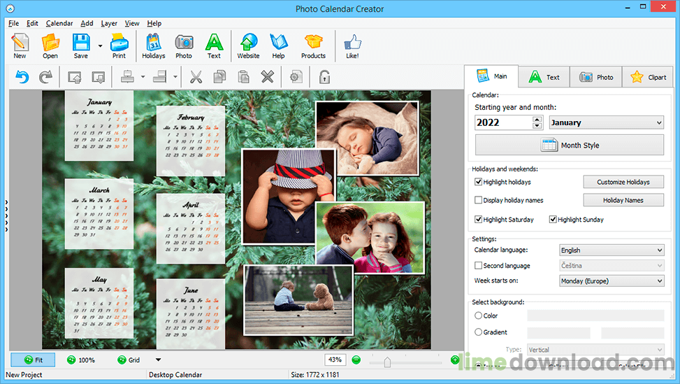 Photo Calendar Creator