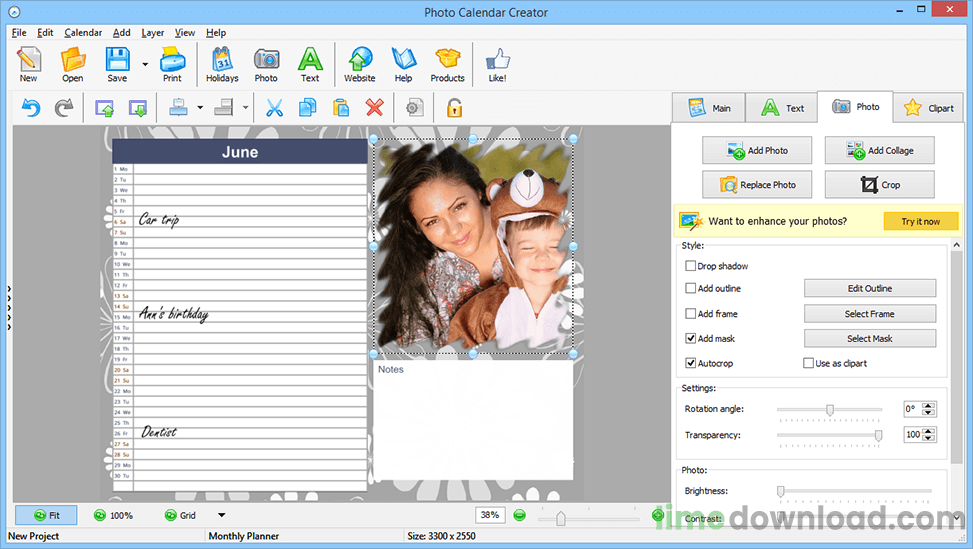 Photo Calendar Creator