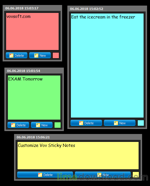 Vov Sticky Notes