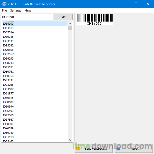 Bulk Barcode Generator