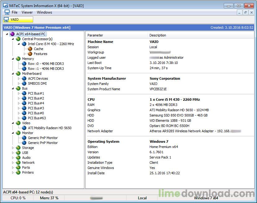 MiTeC System Information X