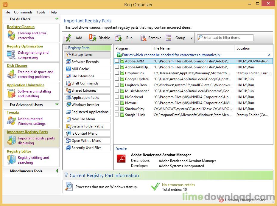 Reg Organizer Portable