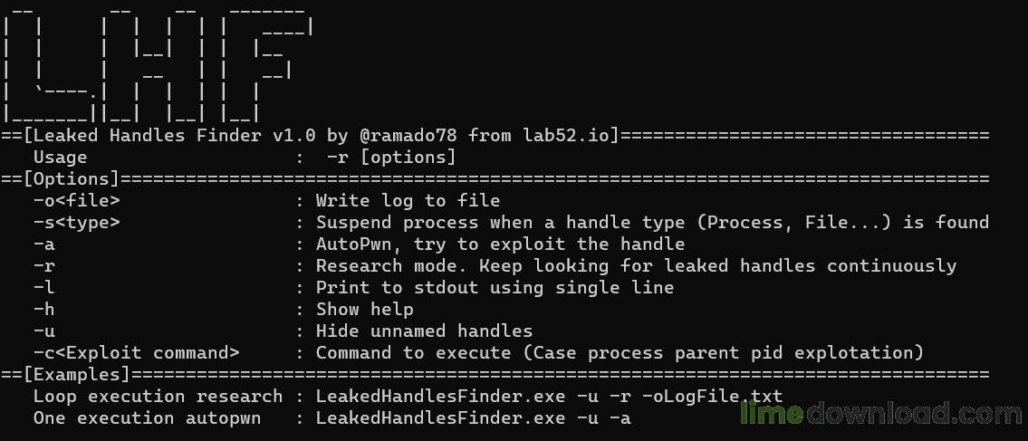 Leaked Handles Finder