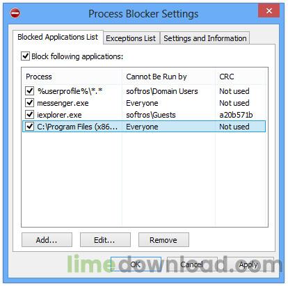 Process Blocker