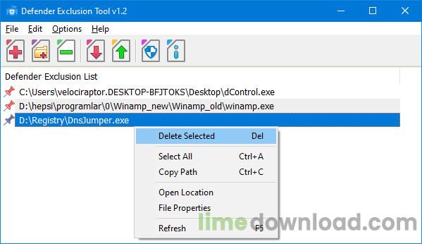 Defender Exclusion Tool