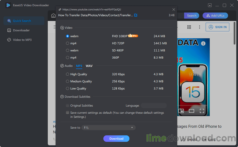 EaseUS Video Downloader