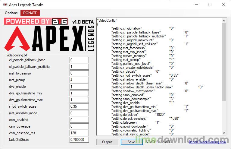 Apex Legends Tweak Tool