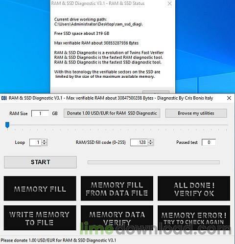 RAM & SSD Diagnostic