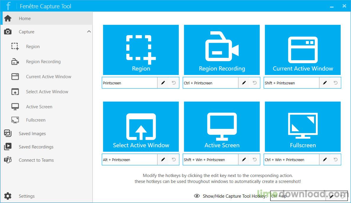 Fenetre Capture Tool