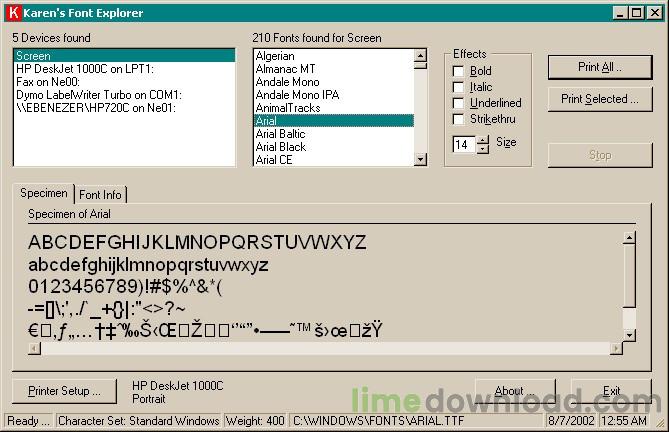 Font Explorer