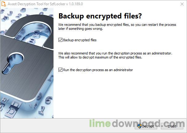 Avast Decryption Tool for SzfLocker