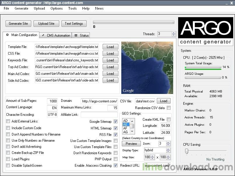 ARGO Content Generator