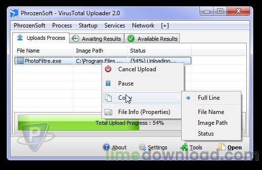 PhrozenSoft VirusTotal Uploader