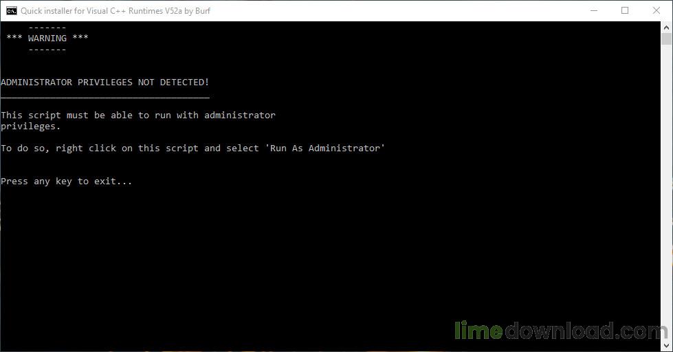 Visual C++ Runtime Installer