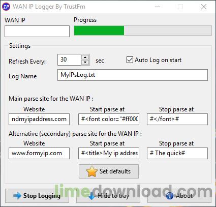 WAN IP Logger