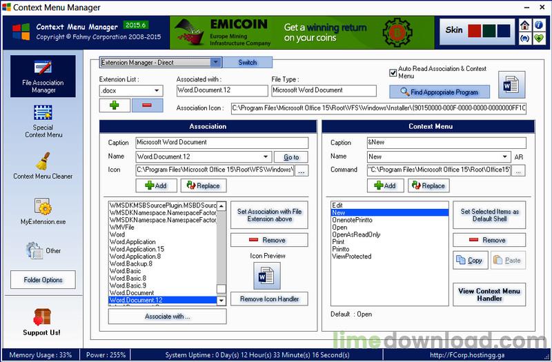 Context Menu Manager