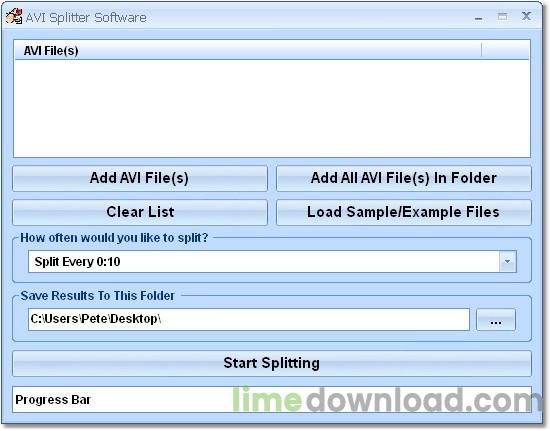AVI Splitter Software