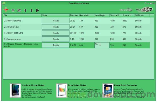 Free Resize Video