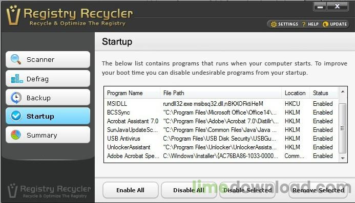 Registry Recycler Portable