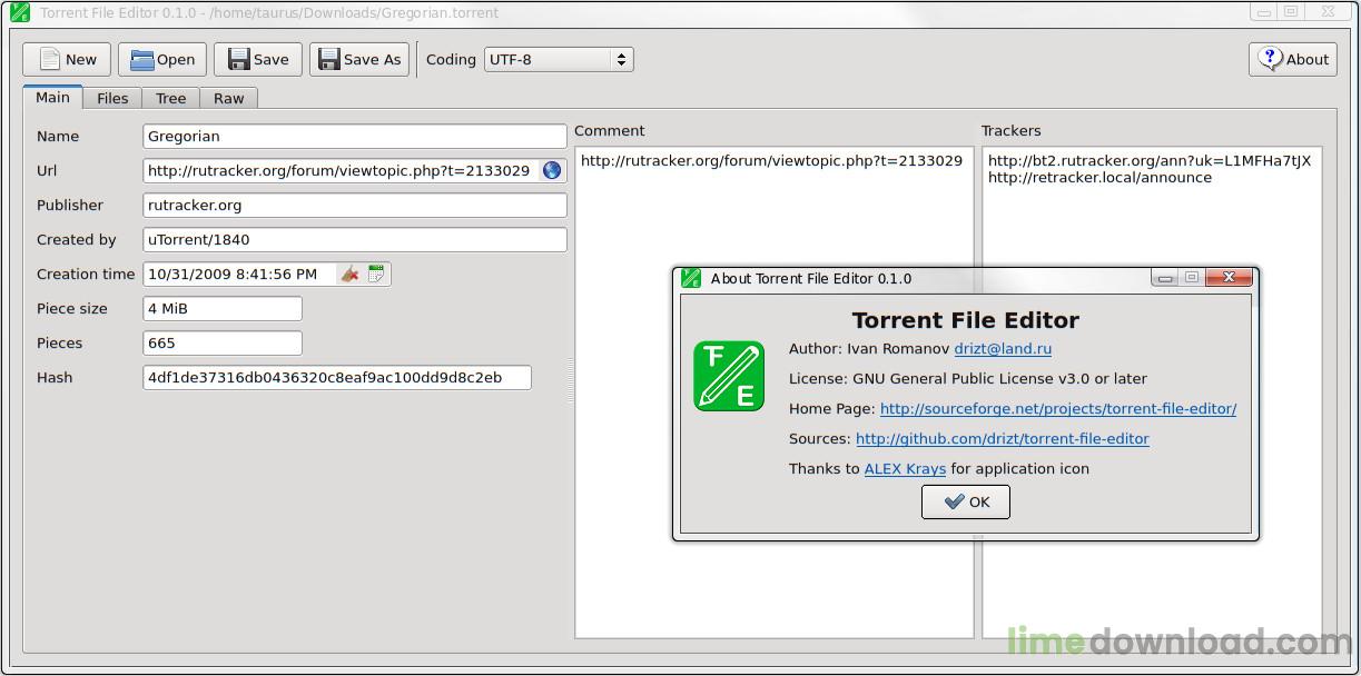 Torrent File Editor