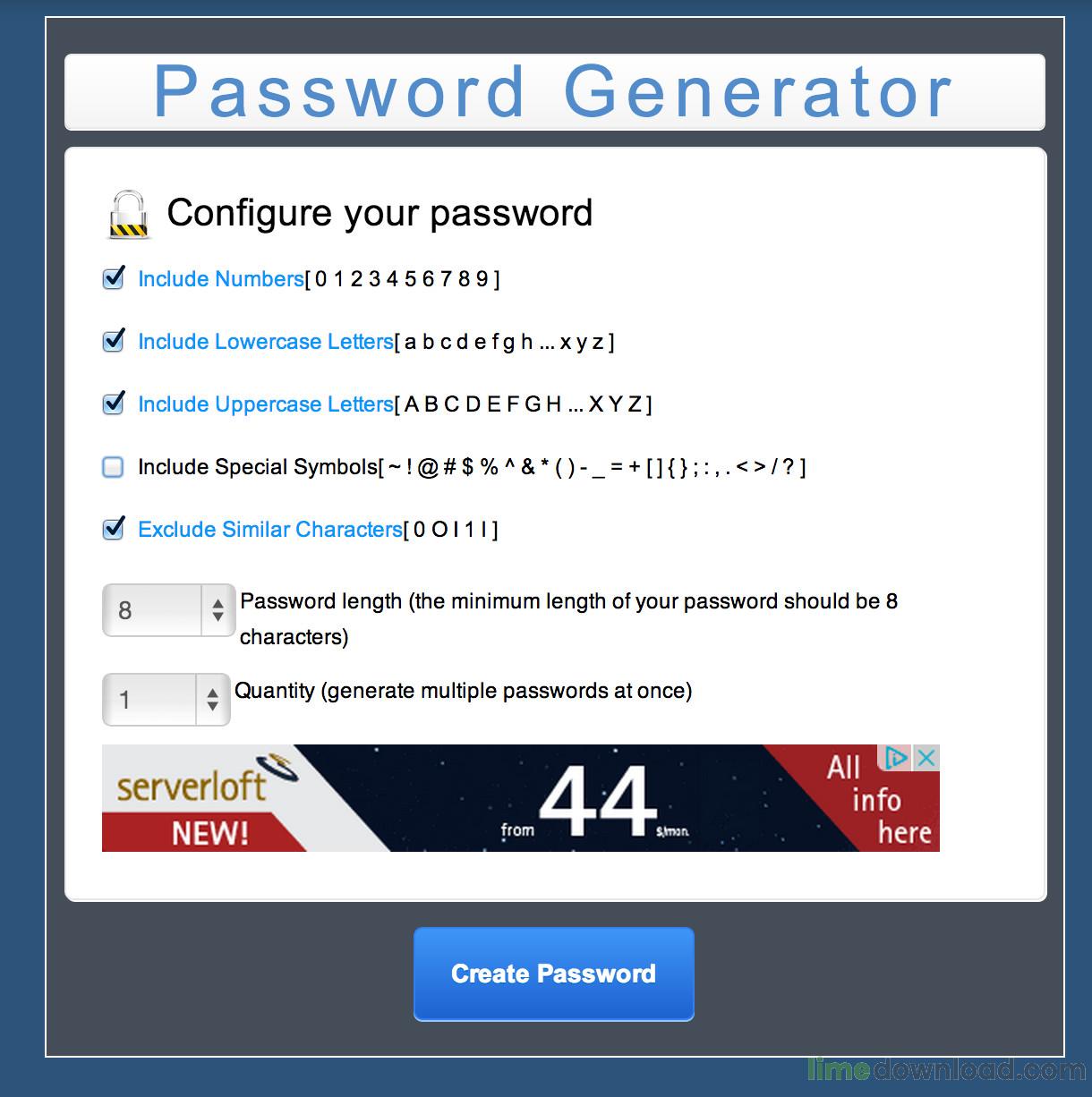 MC Password Generator