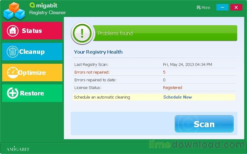 Amigabit Registry Cleaner