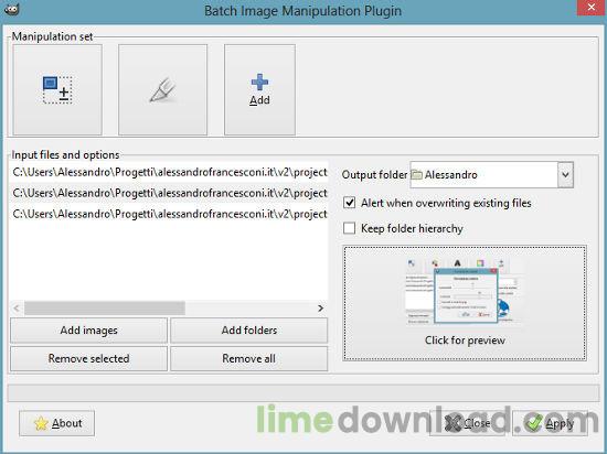 BIMP - Batch Image Manipulation Plugin