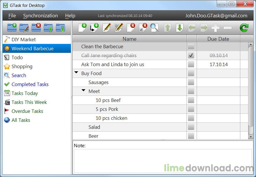 GTask for Desktop
